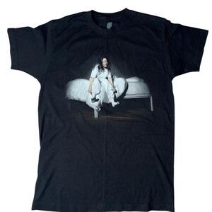 Billie Eilish "When We All Fall Asleep" Album Cover T-Shirt - Black - Size M